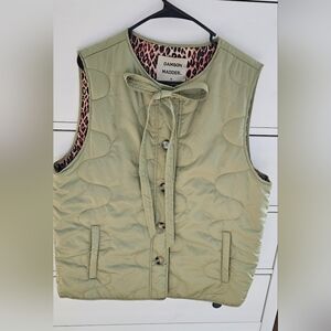 Damson Madder Maxxy Gilet in Green sz UK14/US 10